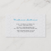 Witte  oranje kant Sjabloon Visitekaartje (Achterkant)