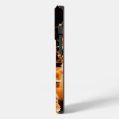 Witte oranje Koele bakstenen muur grafiti Aangepas Case-Mate iPhone Case (Achterkant / Links)