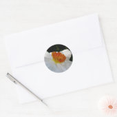 Witte Oranje Narcissus Stickers (Envelop)
