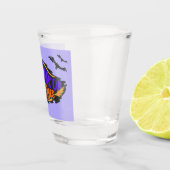 Witte Oranje Paarse vleermuizen Drink op heet glas (Rechts)