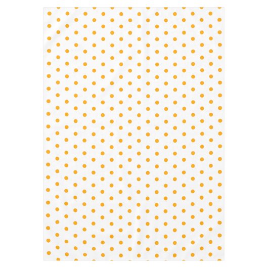  witte Oranje pooldots Tafelkleed (Voorkant)