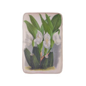  witte orchidee Anguloa Uniflora Lindenia Badmat (Voorkant Verticaal)