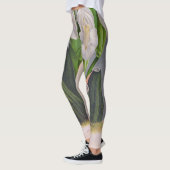  witte orchidee Anguloa Uniflora Lindenia Leggings (Links)