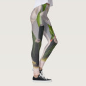  witte orchidee Anguloa Uniflora Lindenia Leggings (Rechts)