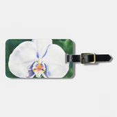 Witte Orchidee Bagagelabel (Voorkant horizontaal)