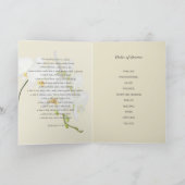 Witte orchidee begrafenis viering van het leven Fo Programma (Binnen)