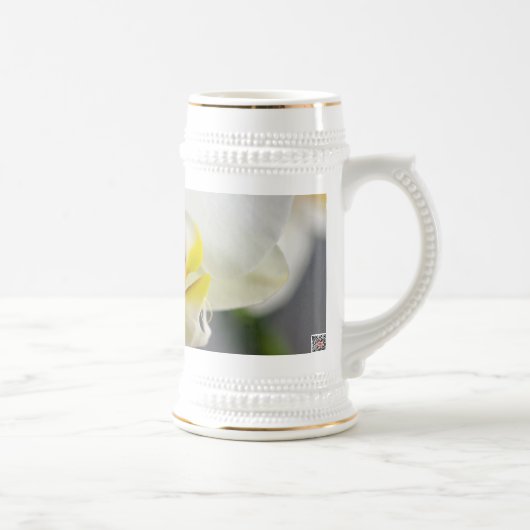 Witte Orchidee Bloem Bierpul (Rechts)