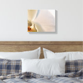 Witte Orchidee Bloem Close Up Canvas Afdruk (Insitu (Slaapkamer))