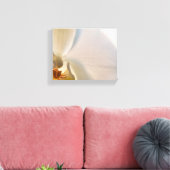 Witte Orchidee Bloem Close Up Canvas Afdruk (Insitu (Woonkamer))