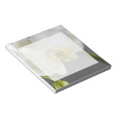 Witte Orchidee Bloem Notitieblok (Schuin)