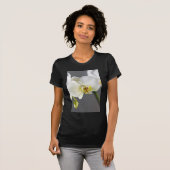Witte Orchidee Bloem T-shirt (Voorkant volledig)