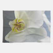 Witte Orchidee Bloem Theedoek (Horizontaal)