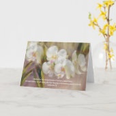  Witte Orchidee Bloemen Bijbel Verse Art Note Kaart (Gele Bloem)