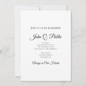 Witte Orchidee Bloemen op Zwart Viering van het Le Kaart (Achterkant)