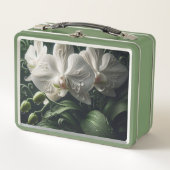 Witte orchidee bloemig (Voorkant)