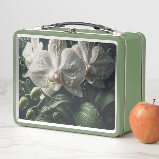 Witte orchidee bloemig (In situ)