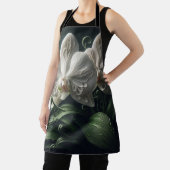 Witte orchidee bloemig schort (Insitu)