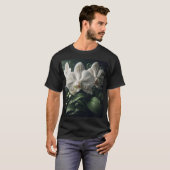 Witte orchidee bloemig t-shirt (Voorkant volledig)