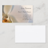 Witte orchidee bloemist Visitekaartjes (Voorkant / Achterkant)