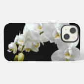 Witte Orchidee Bloesem iPhone Hoesje (Achterkant horizontaal)