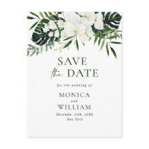 Witte Orchidee Boheemse Bloem Bruiloft Save The Da