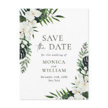 Witte Orchidee Bohemian Bloemen Bruiloft Save The 