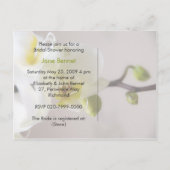 Witte Orchidee · Bridal Shower Invitation Briefkaa Uitnodiging Briefkaart (Achterkant)