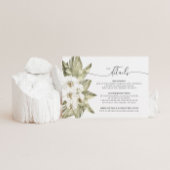 Witte Orchidee bruiloft details Kaart