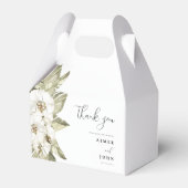 Witte Orchidee bruiloft gunst doos Bedankdoosjes (Voorkant Zijde)