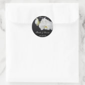 Witte Orchidee bruiloft Sticker (Tas)