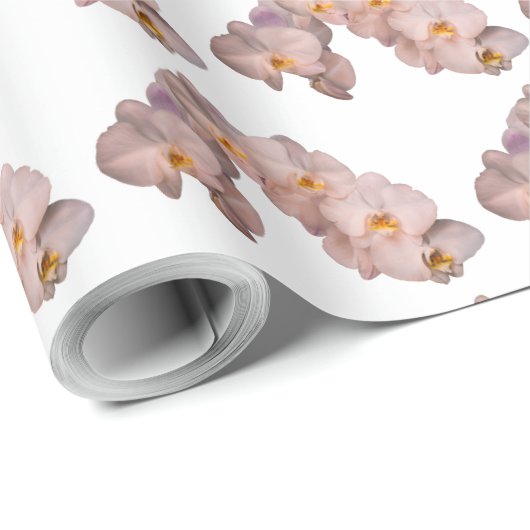 Witte orchidee cadeaupapier (Rol Hoek)