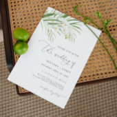 witte orchidee | De bruiloft van uitnodiging