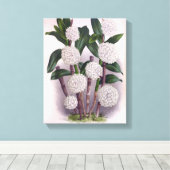  witte orchidee Dendrobrium Purpurem Canvas Afdruk (Insitu (Houten vloer))