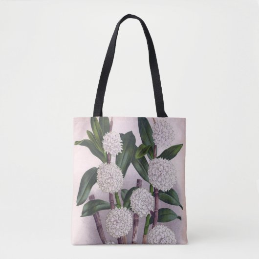  witte orchidee Dendrobrium Purpurem Tote Bag (Voorkant)