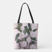  witte orchidee Dendrobrium Purpurem Tote Bag (Achterkant)