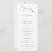 Witte Orchidee Eenvoudige Elegante Formele Huwelij (Voorkant)