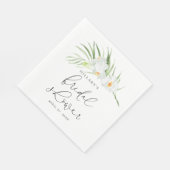 witte orchidee | Elegant tropisch Vrijgezellenfees Servet (Hoek)