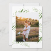 witte orchidee |Elegant Tropisch Vrijgezellenfeest Kaart (Achterkant)