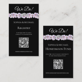 Witte Orchidee Embrace-Wedding Rings-Registry Visitekaartje