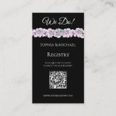 Witte Orchidee Embrace-Wedding Rings-Registry Visitekaartje (Voorkant)