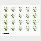 witte orchidee Flower_GC - Sticker (Vel)