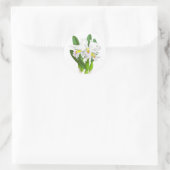 witte orchidee Flower_GC - Sticker (Tas)