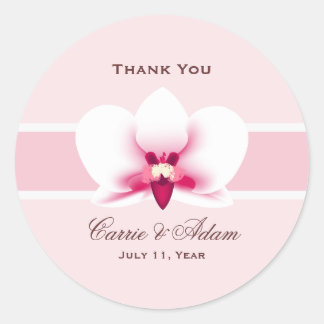 Witte Orchidee gunst Stickers