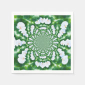 Witte Orchidee Mandala Servetten (Voorkant)