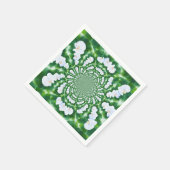 Witte Orchidee Mandala Servetten (Hoek)