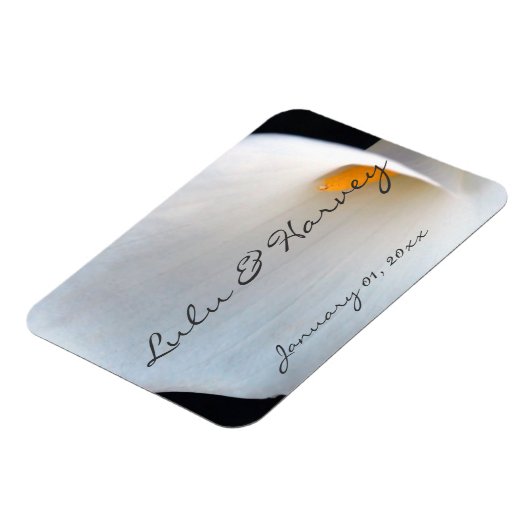 Witte Orchidee Persoonlijke Magneet (Linkerzijde)