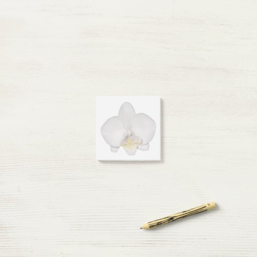 Witte Orchidee Post-Its Post-it® Notes (Op bureau)