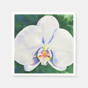 Witte Orchidee Servet