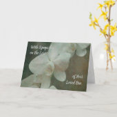 Witte Orchidee Sympathie Kaart (Gele Bloem)