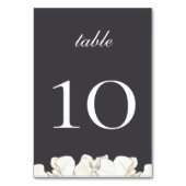 Witte orchidee tafel nummer Kaart (Voorkant)